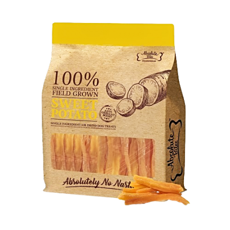 Absolute Bites Dog Treats Chew Air Dried Sweet Potato 900g