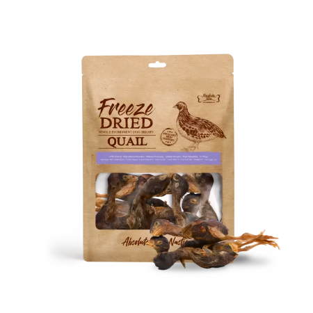 Absolute Bites Dog Treats Freeze-Dried Quail 25g