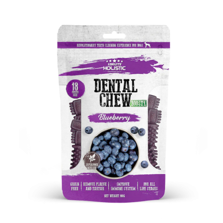 Absolute Holistic Dog Dental Multi Chew Boost Blueberry 160g (3 Packs)