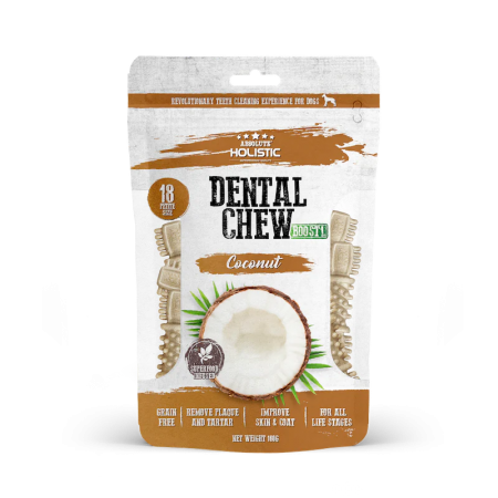 Absolute Holistic Dog Dental Multi Chew Boost Coconut 160g (3 Packs)