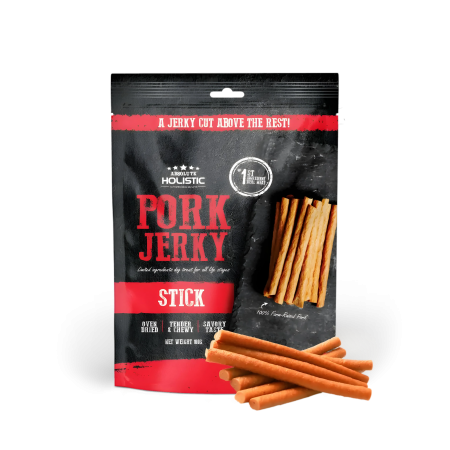 Absolute Holistic Dog Treat Jerky Pork Stick 100g x3