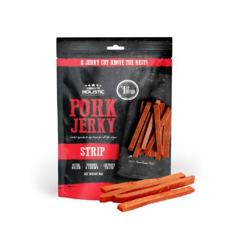 Absolute Holistic Dog Treat Jerky Pork Strip 100g