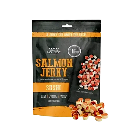 Absolute Holistic Dog Treat Jerky Salmon Sushi 100g x 3