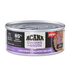 Acana Cat Canned Food Chunks In Broth Chic & Salmon for Kitten 155g