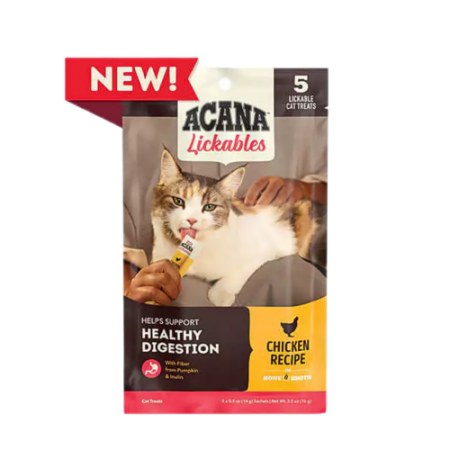 Acana Cat Treats Lickables Puree Chicken 14gx5