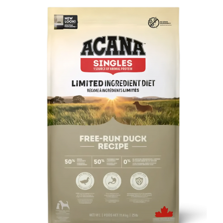 Acana Dog Dry Food Singles Free-Run Duck Recipe 11.4kg