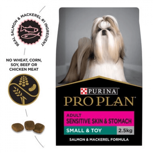 Purina Pro Plan Dog Dry Food Sensitive Skin & Stomach Small Breed 2.5kg