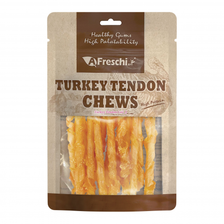 Afreschi Srl Turkey Chews Tendon Coil Large Dog Treat 80g (2 Packs)