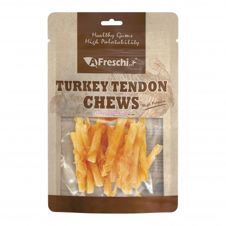 Afreschi Srl Turkey Chews Tendon Coil Small Dog Treat 80g (2 Packs)