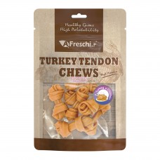 AFreschi Srl Knotted Turkey Chew Tendon Bone Dog Treat 130g (2 Packs) 