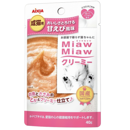 Aixia Cat Pouch  Miaw Miaw Cream Sweet Shrimp 40g
