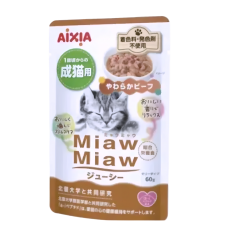 Aixia Cat Pouch Miaw Miaw Juicy Beef 60g