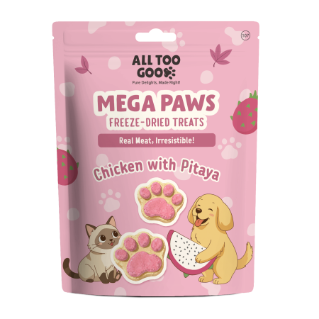 All Too Good Mega Paws Freeze-Dried Treats Chic w/Pitaya 54g