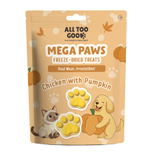 All Too Good Mega Paws Freeze-Dried Treats Chic w/Pumpkin 54g All Too Good Mega Paws Freeze-Dried Treats Chic w/Pumpkin 54g