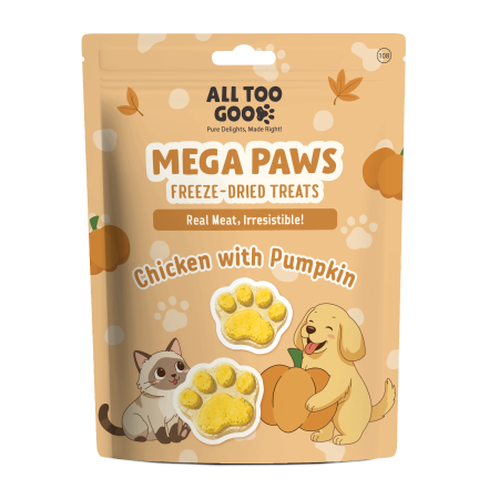 All Too Good Mega Paws Freeze-Dried Treats Chic w/Pumpkin 54g
