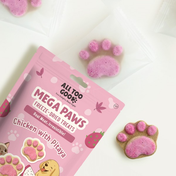 All Too Good  Mega Paws Freeze-Dried Treats Chic w/Pitaya 54g