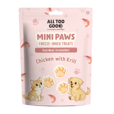 All Too Good  Mini Paws Freeze-Dried Treats Chic w/Krill 54g