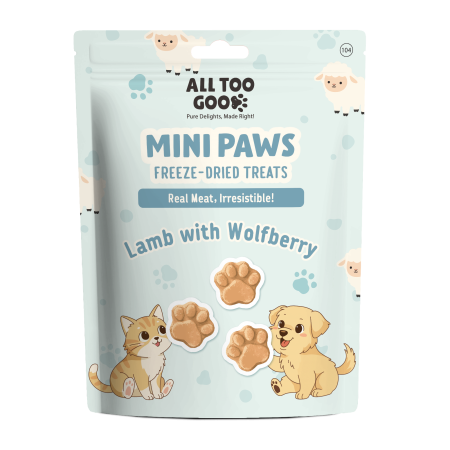 All Too Good Mini Paws Freeze-Dried Treats Lamb w/Wolfberry 54g