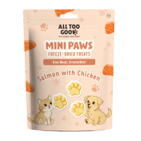 All Too Good Mini Paws Freeze-Dried Treats Salmon 54g (3 packs)