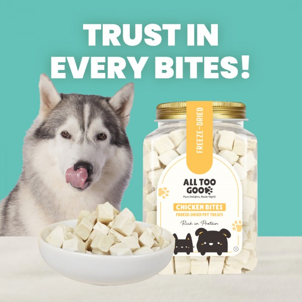 All Too Good Freeze-Dried Treats Chicken Bites 120g