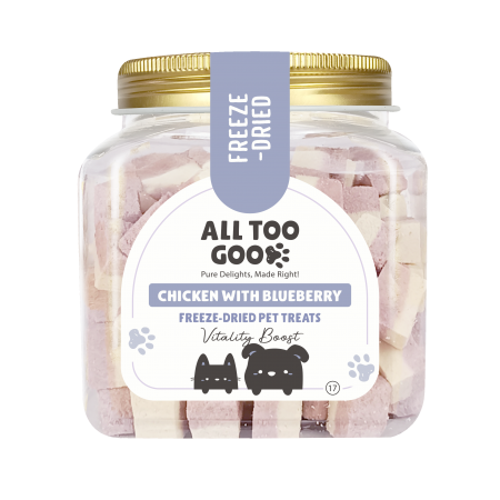 All Too Good Freeze-Dried Treats Chic w/Blueberry 100g