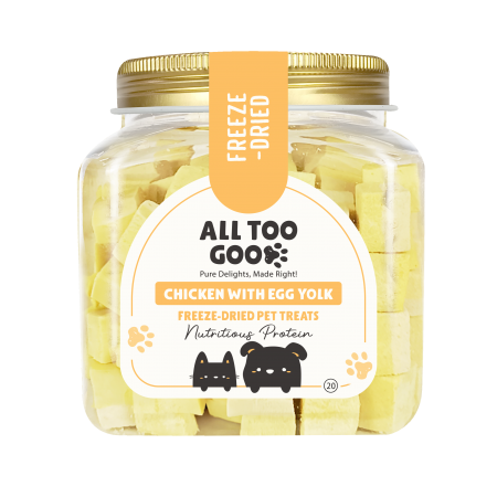 All Too Good Freeze-Dried Treats Chic w/ Egg Yolk 100g