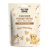 All Too Good Chicken Pocket Bites Freeze-Dried Treats Heart Munchies 78g All Too Good Chicken Pocket Bites Freeze-Dried Treats Heart Munchies 78g