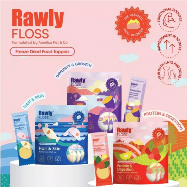 Amelisa Pet & Co Pets Rawly Floss Hair & Skin Fish Formula 100g