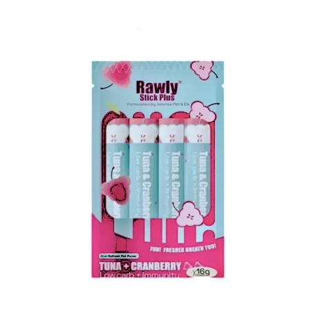 Amelisa Pet & Co Pets Rawly Stick Plus Tuna & Cranberry 4pcs (6 packs)