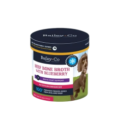 Bailey+Co Dog Beef Broth w/Blueberry Skin & Coat Health 35g Bailey+Co Dog Beef Broth w/Blueberry Skin & Coat Health 35g