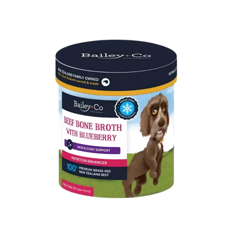 Bailey+Co Dog Beef Broth w/Blueberry Skin & Coat Health 65g