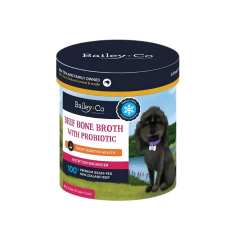 Bailey+Co Dog Beef Broth w/Probiotic Digestive Health 65g Bailey+Co Dog Beef Broth w/Probiotic Digestive Health 65g