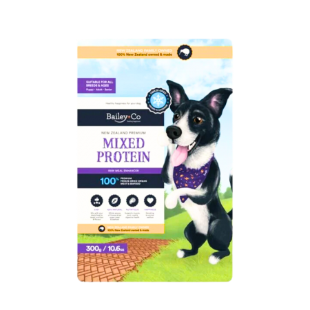 Bailey+Co Dog Freeze Dried Meal Enhancer Mixed Protein 300g