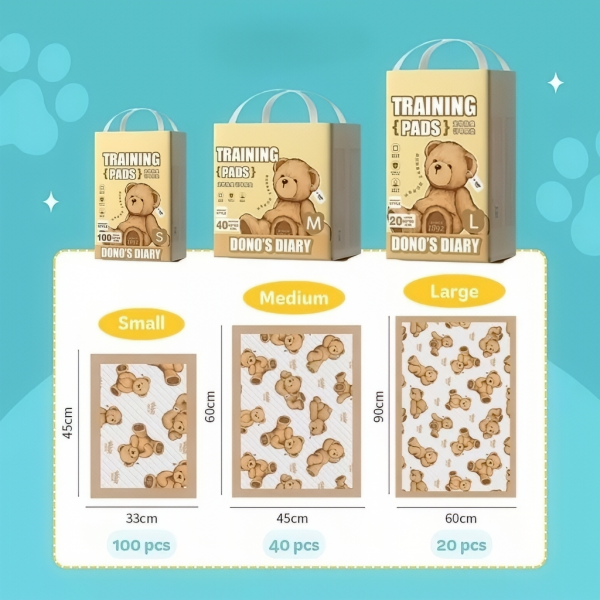 Dono's Diary Pee Pad Bear S (100pcs)