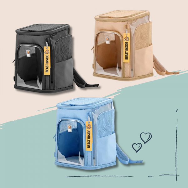 BeastInside Pet Backpack Ergonomic Carrier Maple Yellow