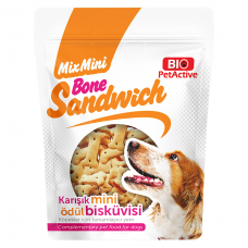 Bio PetActive Dog Treats MixMini Bone Sandwich Snack 200g