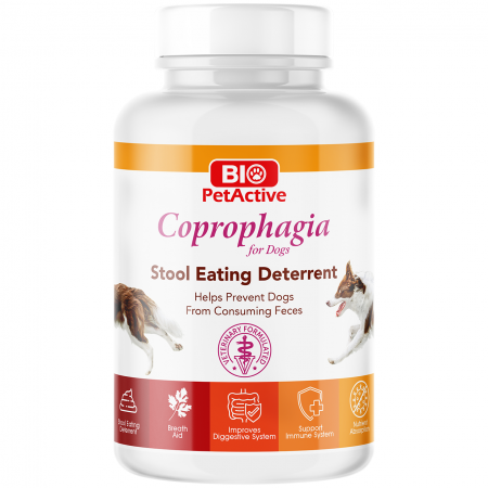 Bio PetActive Supplement Tablets Dog Coprophagia Stool Eating Deterrent 90g (60 Tabs)