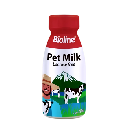 Bioline Dairy Milk Lactose Free for Cats & Dogs 220ml (6 bottles)