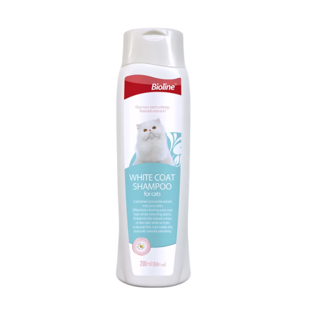 Bioline Shampoo White Coat for Cats 200ml