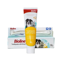 Bioline Dental Care Set w/Enzyme for Cats & Dogs 50g Bioline Dental Care Set w/Enzyme for Cats & Dogs 50g