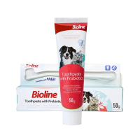 Bioline Dental Care Set w/Probiotics for Cats & Dogs 50g