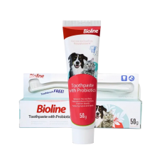 Bioline Dental Care Set w/Probiotics for Cats & Dogs 50g