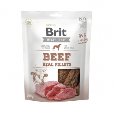 Brit Care Meaty Jerky Beef Fillets Dog Treats 200g
