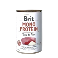 Brit Care Dog Canned Food Mono Protein Beef & Rice 400g x6
