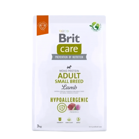 Brit Care Dog Hypoallergenic Lamb & Rice Adult Small Breed 3kg (2 bags)