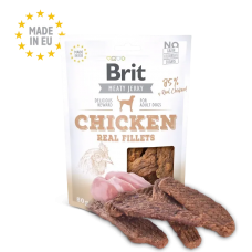 Brit Care Dog Treat  Meaty Jerky Chicken Fillets 80g