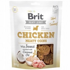 Brit Care Dog Jerky-Chicken With Insect Meaty Coins 200g