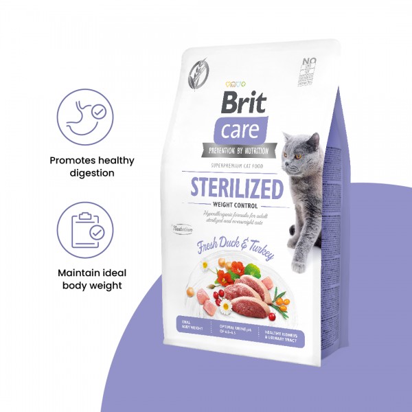 Brit Care Cat Grain-Free Sterilized Weight 2kg