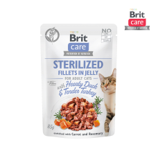 Brit Care Cat Fillets In Jelly Hearty Duck & Tender Turkey 85g