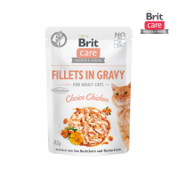 Brit Care Cat Fillets in Gravy Choice Chicken 85g (24 Pouches)